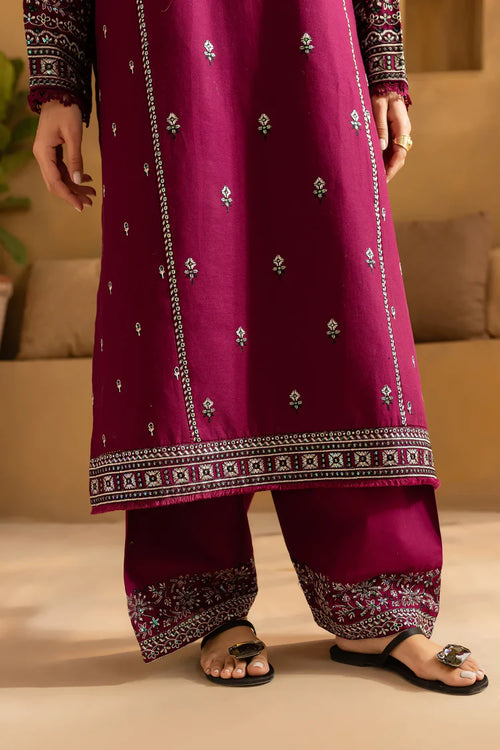 BATIK-2PC LAWN EMBROIDERED SEQUIN SHIRT AND EMBROIDERED TROUSER-BIC-225