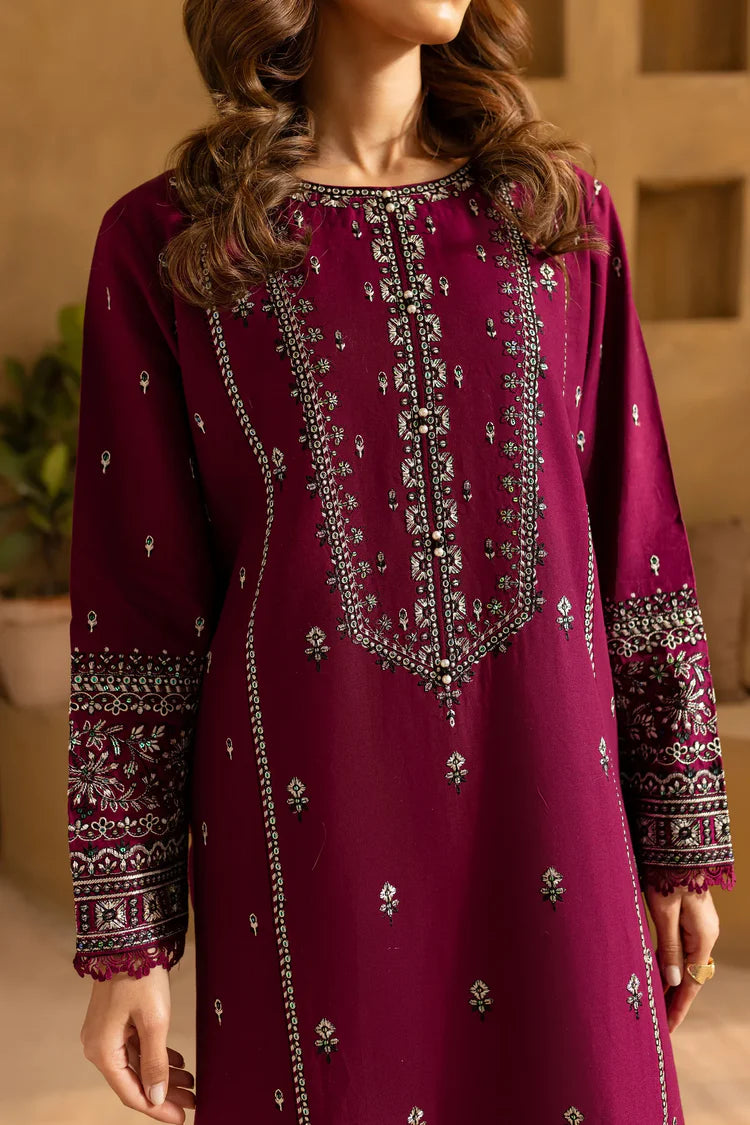 BATIK-2PC LAWN EMBROIDERED SEQUIN SHIRT AND EMBROIDERED TROUSER-BIC-225