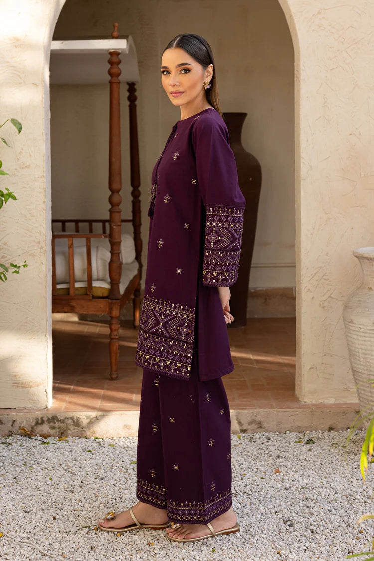 BATIK-2PC LAWN SEQUIN EMBROIDERED SHIRT WITH SEQUIN EMBROIDERED TROUSER-BIC-202