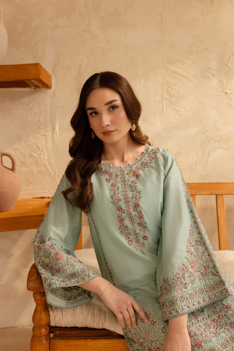 BATIK-2PC LAWN EMBROIDERED SHIRT WITH EMBROIDERED TROUSER-BIC-218