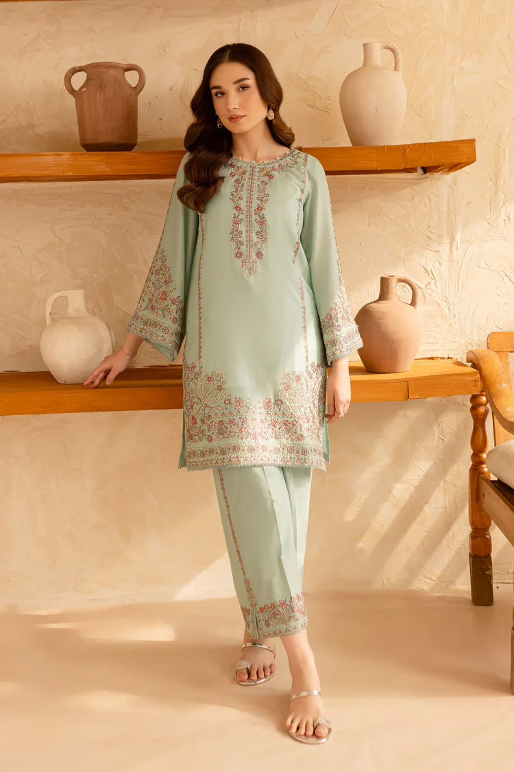 BATIK-2PC LAWN EMBROIDERED SHIRT WITH EMBROIDERED TROUSER-BIC-218
