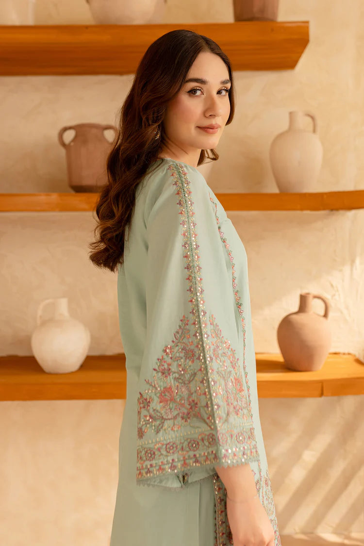 BATIK-2PC LAWN EMBROIDERED SHIRT WITH EMBROIDERED TROUSER-BIC-218