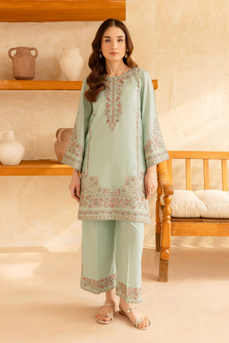 BATIK-2PC LAWN EMBROIDERED SHIRT WITH EMBROIDERED TROUSER-BIC-218