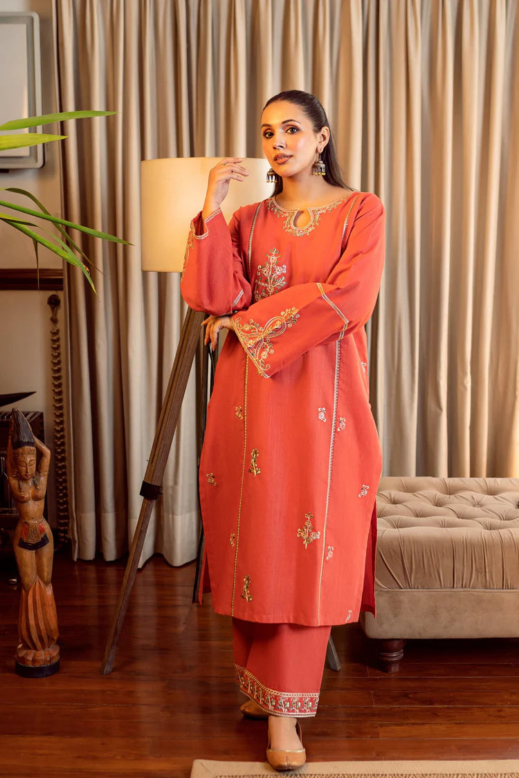 URGE-2PC LAWN EMBROIDERED SHIRT WITH LAWN EMBROIDRED TROUSER-BIC-211