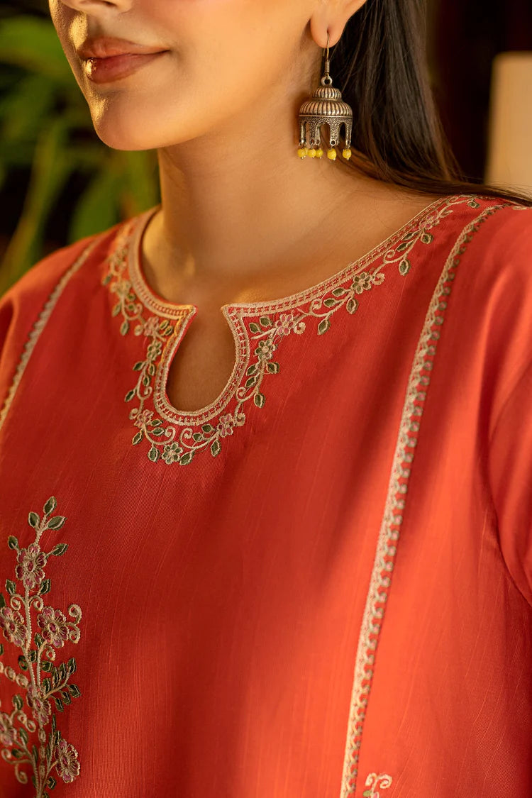 URGE-2PC LAWN EMBROIDERED SHIRT WITH LAWN EMBROIDRED TROUSER-BIC-211