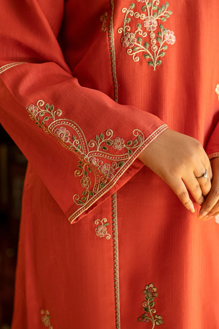 URGE-2PC LAWN EMBROIDERED SHIRT WITH LAWN EMBROIDRED TROUSER-BIC-211
