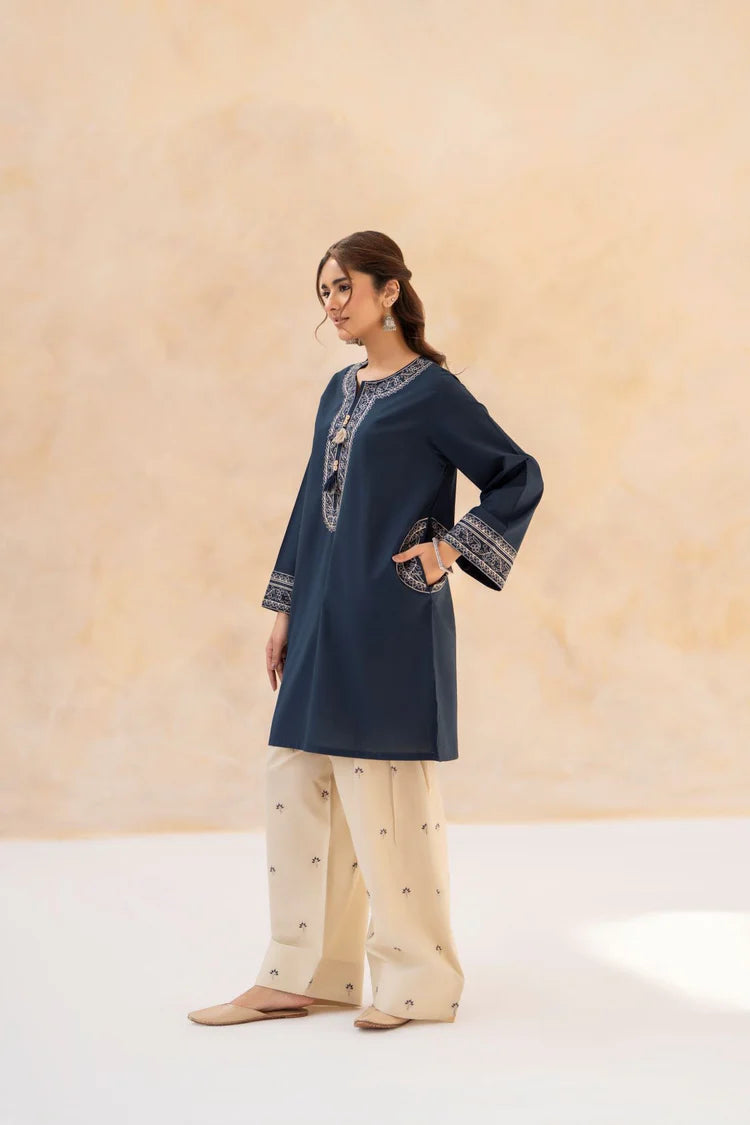 LAZULI-2PC LAWN EMBROIDERED SHIRT WITH LAWN EMBROIDERED TROUSER-BIC-259