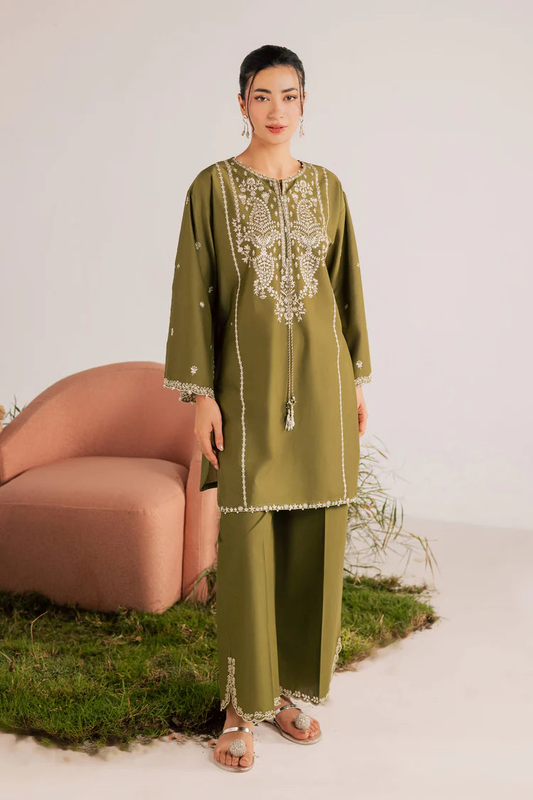 BATIK-2PIECE LAWN EMBROIDERED SHIRT WITH LAWN EMB TROUSER-BIC-264