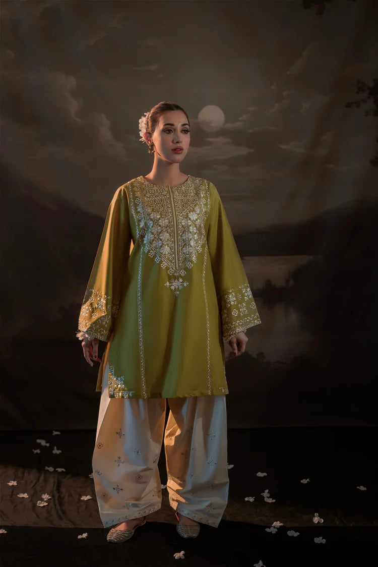 URGE-2PC LAWN EMBROIDERED SHIRT WITH LAWN EMBROIDERED TROUSER-BIC-226