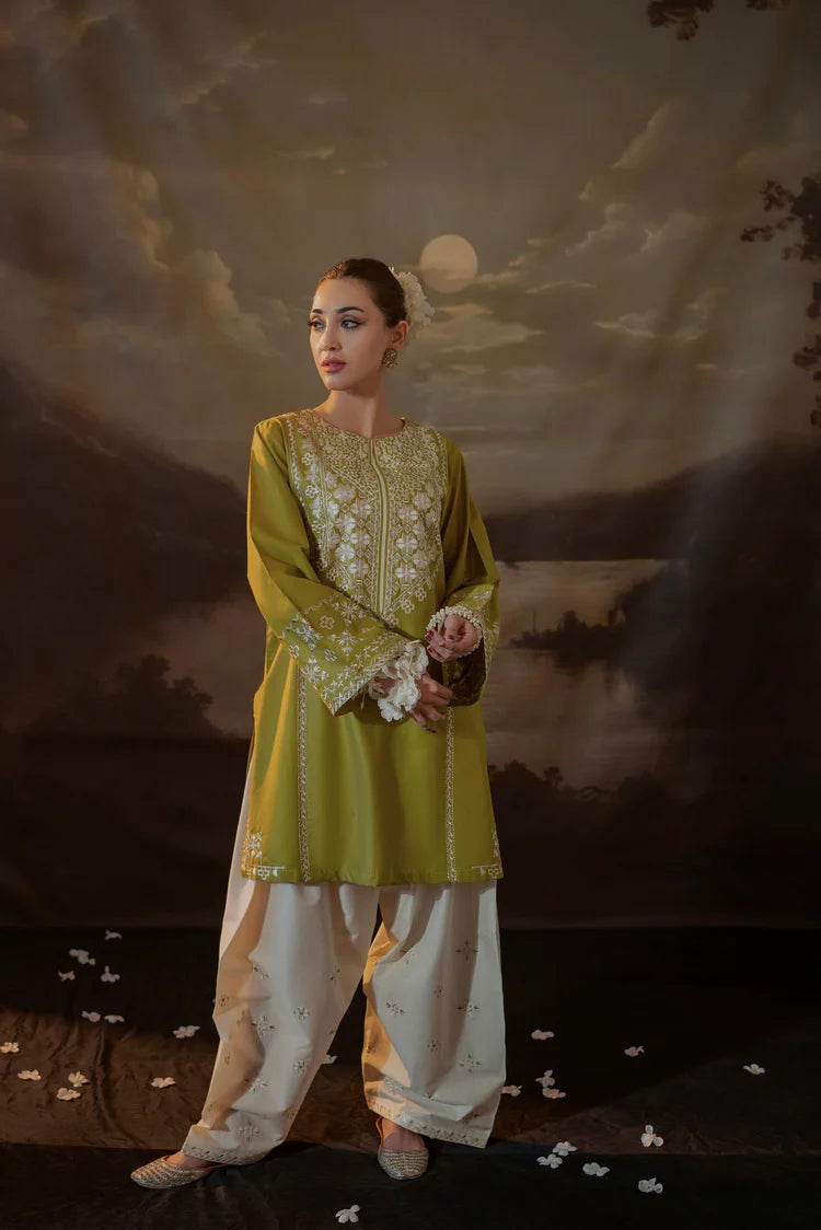 URGE-2PC LAWN EMBROIDERED SHIRT WITH LAWN EMBROIDERED TROUSER-BIC-226