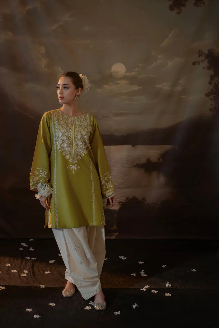 URGE-2PC LAWN EMBROIDERED SHIRT WITH LAWN EMBROIDERED TROUSER-BIC-226