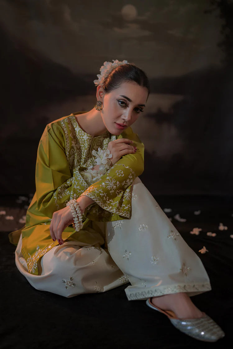 URGE-2PC LAWN EMBROIDERED SHIRT WITH LAWN EMBROIDERED TROUSER-BIC-226