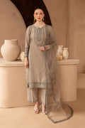 BATIK-3PC LAWN SEQUIN EMBROIDERED SHIRT WITH ORGANZA EMBROIDERED DUPATTA AND EMB TROUSER-BIC-4534